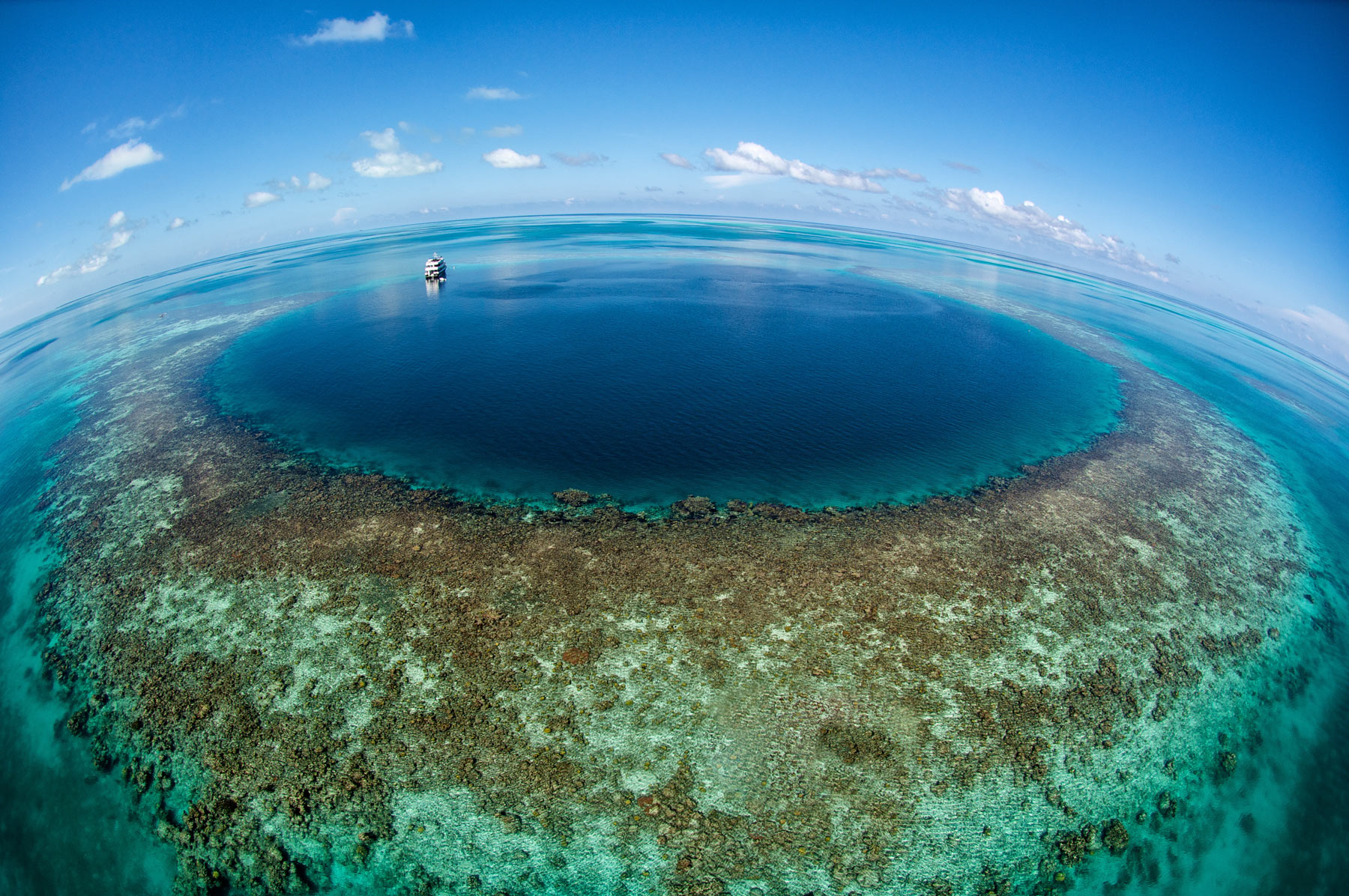 The Great Blue Hole in Belize